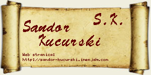 Šandor Kucurski vizit kartica